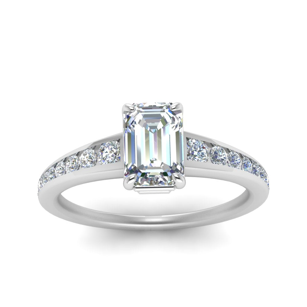 emerald-cut-swirl-engraved-channel-accent-diamond-engagement-ring-in-FD122866EMR-NL-WG