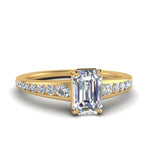 Load image into Gallery viewer, emerald-cut-swirl-engraved-channel-accent-diamond-engagement-ring-in-FD122866EMR-NL-YG