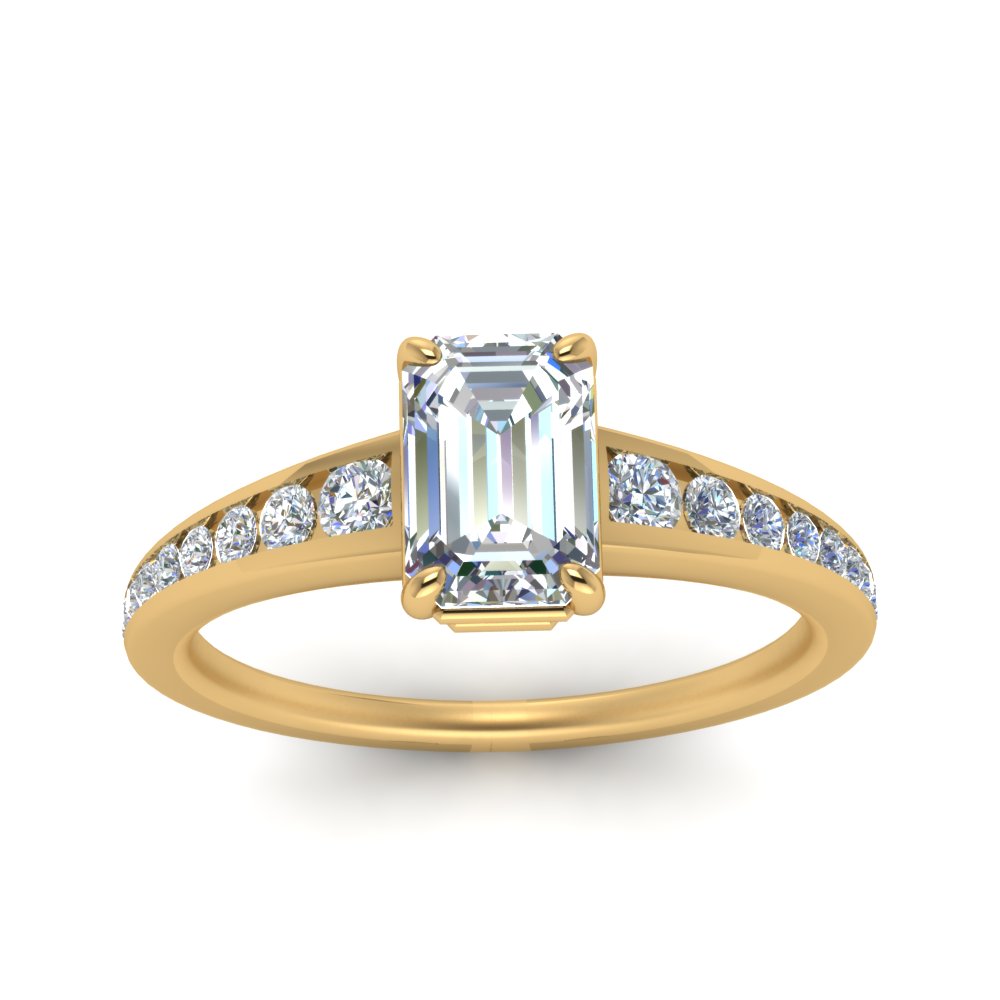 emerald-cut-swirl-engraved-channel-accent-diamond-engagement-ring-in-FD122866EMR-NL-YG