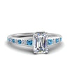 Load image into Gallery viewer, emerald-cut-swirl-engraved-channel-accent-diamond-engagement-ring-with-blue-topaz-in-FD122866EMRGICBLTO-NL-WG