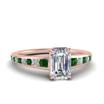 Load image into Gallery viewer, emerald-cut-swirl-engraved-channel-accent-diamond-engagement-ring-with-emerald-in-FD122866EMRGEMGR-NL-RG