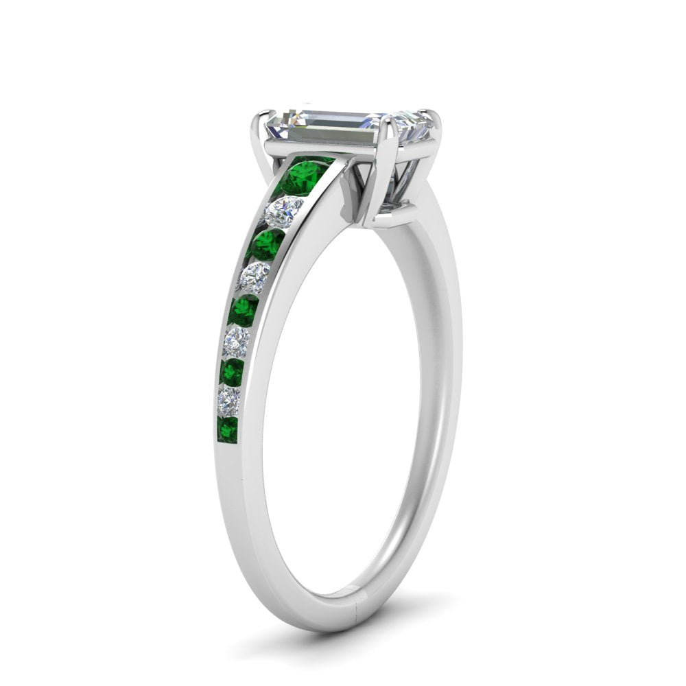 emerald-cut-swirl-engraved-channel-accent-diamond-engagement-ring-with-emerald-in-FD122866EMRGEMGR-NL-WG