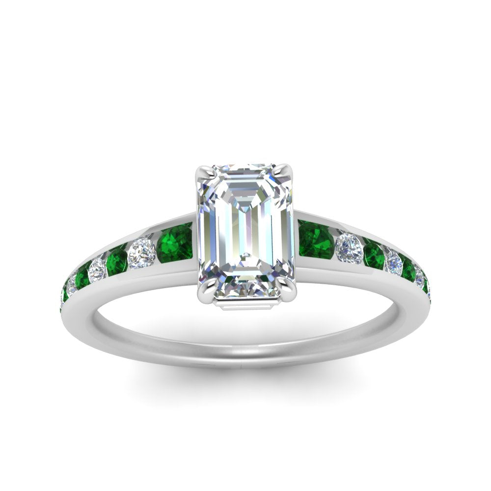 emerald-cut-swirl-engraved-channel-accent-diamond-engagement-ring-with-emerald-in-FD122866EMRGEMGR-NL-WG