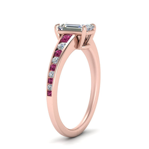 emerald-cut-swirl-engraved-channel-accent-diamond-engagement-ring-with-pink-sapphire-in-FD122866EMRGSADRPI-NL-RG