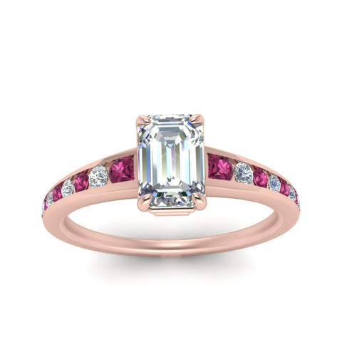 emerald-cut-swirl-engraved-channel-accent-diamond-engagement-ring-with-pink-sapphire-in-FD122866EMRGSADRPI-NL-RG