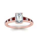 Load image into Gallery viewer, emerald-cut-swirl-engraved-channel-accent-diamond-engagement-ring-with-ruby-in-FD122866EMRGRUDR-NL-RG