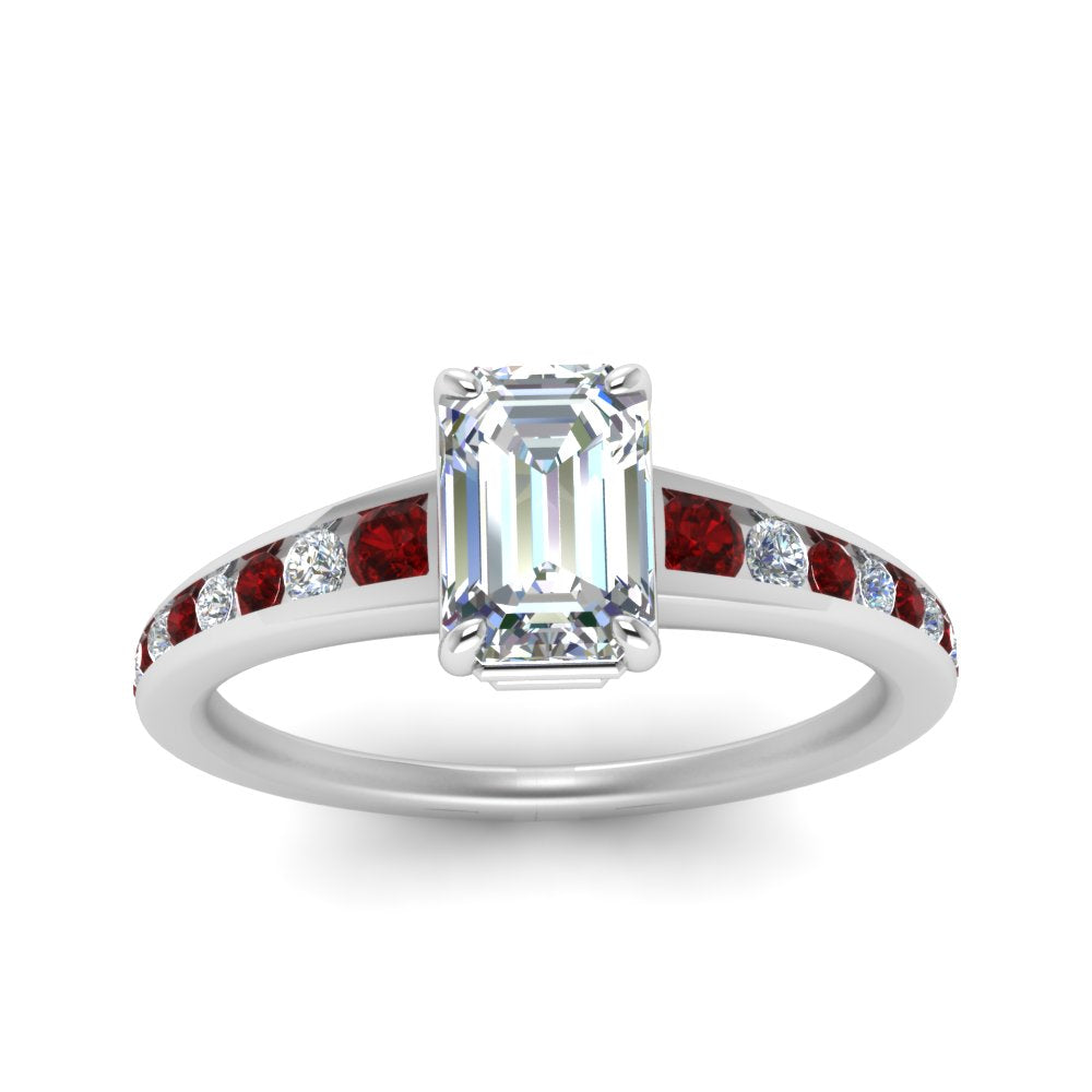 emerald-cut-swirl-engraved-channel-accent-diamond-engagement-ring-with-ruby-in-FD122866EMRGRUDR-NL-WG