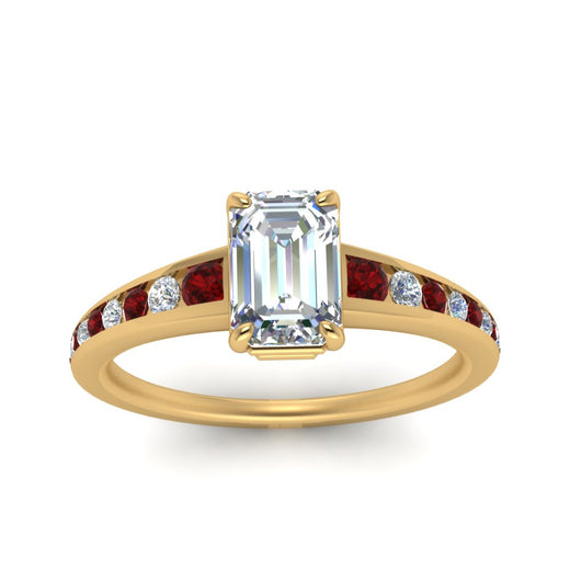 emerald-cut-swirl-engraved-channel-accent-diamond-engagement-ring-with-ruby-in-FD122866EMRGRUDR-NL-YG