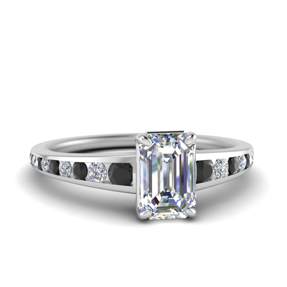 emerald-cut-swirl-engraved-channel-accent-engagement-ring-with-black-diamond-in-FD122866EMRGBLACK-NL-WG