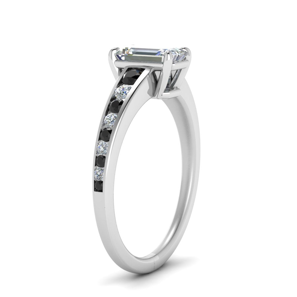emerald-cut-swirl-engraved-channel-accent-engagement-ring-with-black-diamond-in-FD122866EMRGBLACK-NL-WG