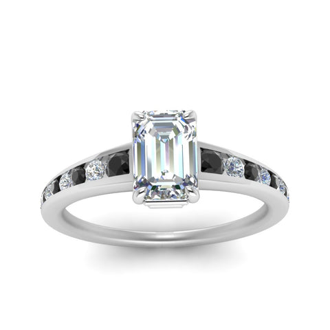 emerald-cut-swirl-engraved-channel-accent-engagement-ring-with-black-diamond-in-FD122866EMRGBLACK-NL-WG