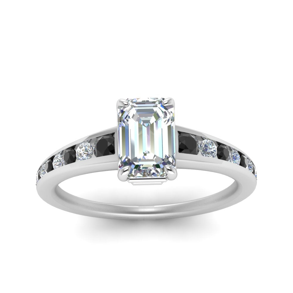 emerald-cut-swirl-engraved-channel-accent-engagement-ring-with-black-diamond-in-FD122866EMRGBLACK-NL-WG