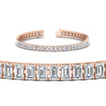 Thumbnail 1 - emerald-cut-tennis-diamond-bracelet-10-carat-in-rose-gold-FDBRC10449EMANGLE2-10.00CT-NL-RG.jpg
