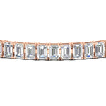 Load image into Gallery viewer, Emerald Cut Tennis Diamond Bracelet 10 Carat
