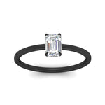 Load image into Gallery viewer, emerald-cut-thin-classic-solitaire-engagement-ring-in-black-gold-fdens9358emrangle5-nl-bg
