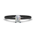 Load image into Gallery viewer, emerald-cut-thin-classic-solitaire-engagement-ring-in-black-gold-fdens9358emrsleep-nl-bg
