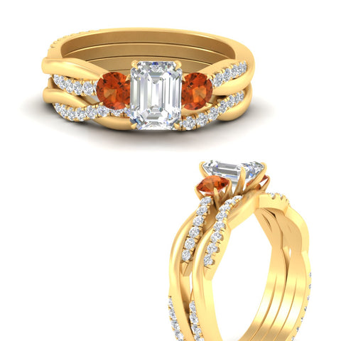emerald-cut-three-stone-twisted-orange-sapphire-wedding-band-in-yellow-gold-fdens3301emgsaorangle3-nl-yg.jpg