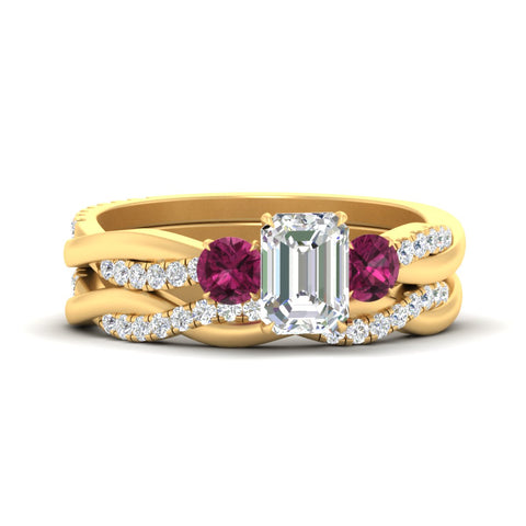 emerald-cut-three-stone-twisted-pink-sapphire-wedding-band-in-yellow-gold-fdens3301emgsadrpisleep-nl-yg.jpg