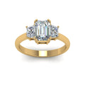 Thumbnail 8 - emerald-cut-trapezoid-real-diamond--engagement-ring-in-14K-yellow-gold-FDENR7981EMRANGLE5-NL-YG