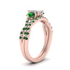 Load image into Gallery viewer, emerald-cut-twisted-floral-prong-emerald-wedding-set-in-rose-gold-FD10257EMGEMGR-ANGLE2-NL-RG?v=1756359975