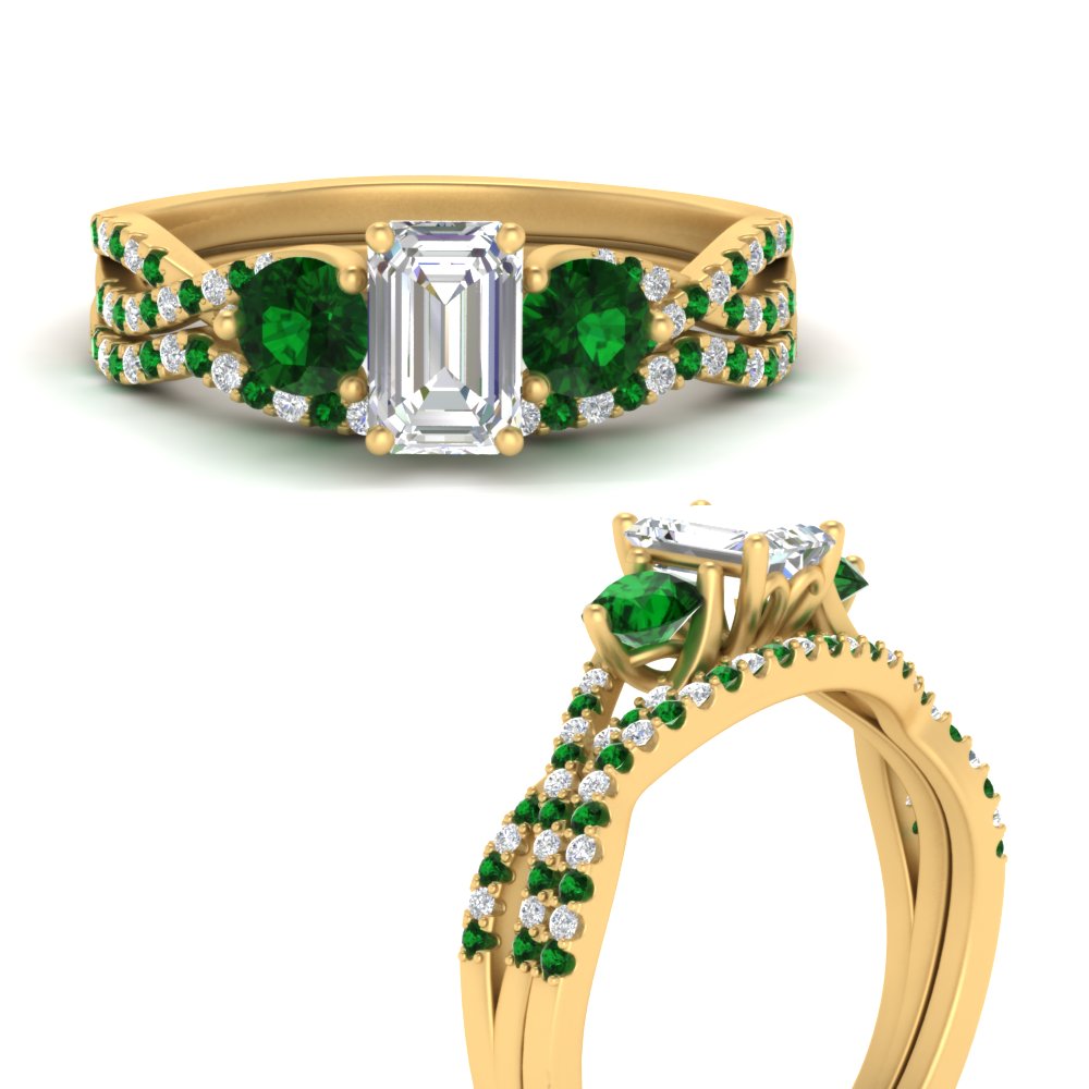 emerald-cut-twisted-floral-prong-emerald-wedding-set-in-yellow-gold-FD10257EMGEMGR-ANGLE3-NL-YG?v=1756359975