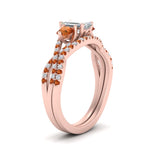 Load image into Gallery viewer, emerald-cut-twisted-floral-prong-orange-sapphire-wedding-set-in-rose-gold-FD10257EMGSAOR-ANGLE2-NL-RG?v=1756359975
