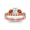 Load image into Gallery viewer, emerald-cut-twisted-floral-prong-orange-sapphire-wedding-set-in-rose-gold-FD10257EMGSAOR-ANGLE5-NL-RG?v=1756359975