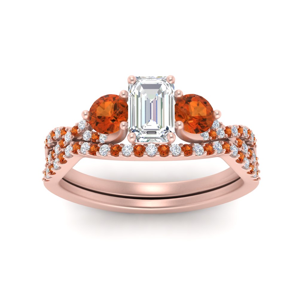 emerald-cut-twisted-floral-prong-orange-sapphire-wedding-set-in-rose-gold-FD10257EMGSAOR-ANGLE5-NL-RG?v=1756359975