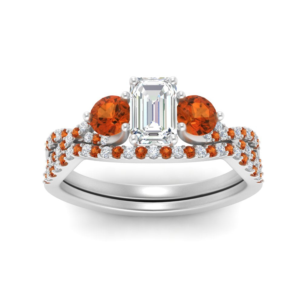 emerald-cut-twisted-floral-prong-orange-sapphire-wedding-set-in-white-gold-FD10257EMGSAOR-ANGLE5-NL-WG?v=1756359975