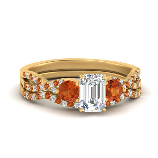 emerald-cut-twisted-floral-prong-orange-sapphire-wedding-set-in-yellow-gold-FD10257EMGSAOR-NL-YG?v=1756359975