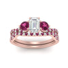 Load image into Gallery viewer, emerald-cut-twisted-floral-prong-pink-sapphire-wedding-set-in-rose-gold-FD10257EMGSADRPI-ANGLE5-NL-RG?v=1756359975