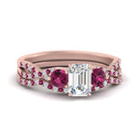 Load image into Gallery viewer, emerald-cut-twisted-floral-prong-pink-sapphire-wedding-set-in-rose-gold-FD10257EMGSADRPI-NL-RG_0286a80a-a755-4e97-9736-00f8c163638b?v=1756360117
