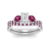 Load image into Gallery viewer, emerald-cut-twisted-floral-prong-pink-sapphire-wedding-set-in-white-gold-FD10257EMGSADRPI-ANGLE5-NL-WG?v=1756359975