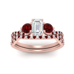 Load image into Gallery viewer, emerald-cut-twisted-floral-prong-ruby-wedding-set-in-rose-gold-FD10257EMGRUDR-ANGLE5-NL-RG?v=1756359975
