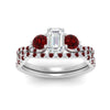 Load image into Gallery viewer, emerald-cut-twisted-floral-prong-ruby-wedding-set-in-white-gold-FD10257EMGRUDR-ANGLE5-NL-WG?v=1756359975