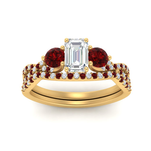 emerald-cut-twisted-floral-prong-ruby-wedding-set-in-yellow-gold-FD10257EMGRUDR-ANGLE5-NL-YG?v=1756359975
