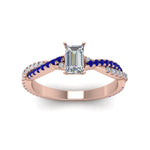 Load image into Gallery viewer, emerald-cut-twisted-vine-diamond-engagement-ring-for-women-with-blue-sapphire-in-14K-rose-gold-FD8233EMRGSABL-NL-RG.jpg
