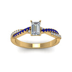 Load image into Gallery viewer, emerald-cut-twisted-vine-diamond-engagement-ring-for-women-with-blue-sapphire-in-14K-yellow-gold-FD8233EMRGSABL-NL-YG.jpg
