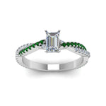 Load image into Gallery viewer, emerald-cut-twisted-vine-diamond-engagement-ring-for-women-with-emerald-in-14K-white-gold-FD8233EMRGEMGR-NL-WG.jpg

