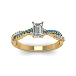 Load image into Gallery viewer, emerald-cut-twisted-vine-diamond-engagement-ring-for-women-with-ice-blue-topaz-in-14K-yellow-gold-FD8233EMRGICBLTO-NL-YG.jpg
