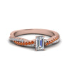 Load image into Gallery viewer, emerald-cut-twisted-vine-diamond-engagement-ring-for-women-with-orange-sapphire-in-14K-rose-gold-FD8233EMRGSAOR-NL-RG.jpg