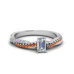 Load image into Gallery viewer, emerald-cut-twisted-vine-diamond-engagement-ring-for-women-with-orange-sapphire-in-14K-white-gold-FD8233EMRGSAOR-NL-WG.jpg
