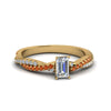 Load image into Gallery viewer, emerald-cut-twisted-vine-diamond-engagement-ring-for-women-with-orange-sapphire-in-14K-yellow-gold-FD8233EMRGSAOR-NL-YG.jpg