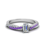 Load image into Gallery viewer, emerald-cut-twisted-vine-diamond-engagement-ring-for-women-with-violac-topaz-in-14K-white-gold-FD8233EMRGVITO-NL-WG.jpg
