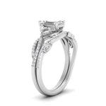 Load image into Gallery viewer, emerald-cut-twisted-vine-luxury-diamond-bridal-ring-set-in-white-gold-FDENR3211EMANGLE3-NL-WG
