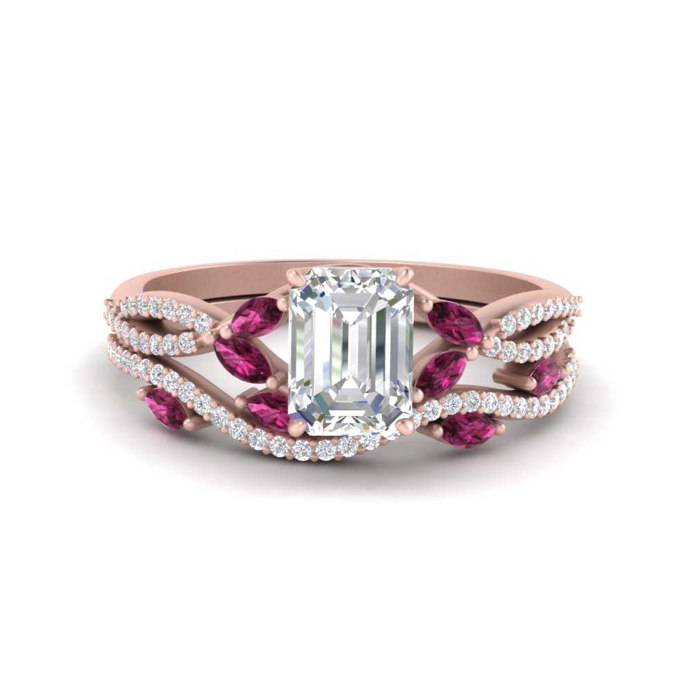 emerald-cut-twisted-vine-luxury-pink-sapphire-bridal-ring-set-in-rose-gold-FDENR3211EMGSADRPIANGLE3-NL-RG