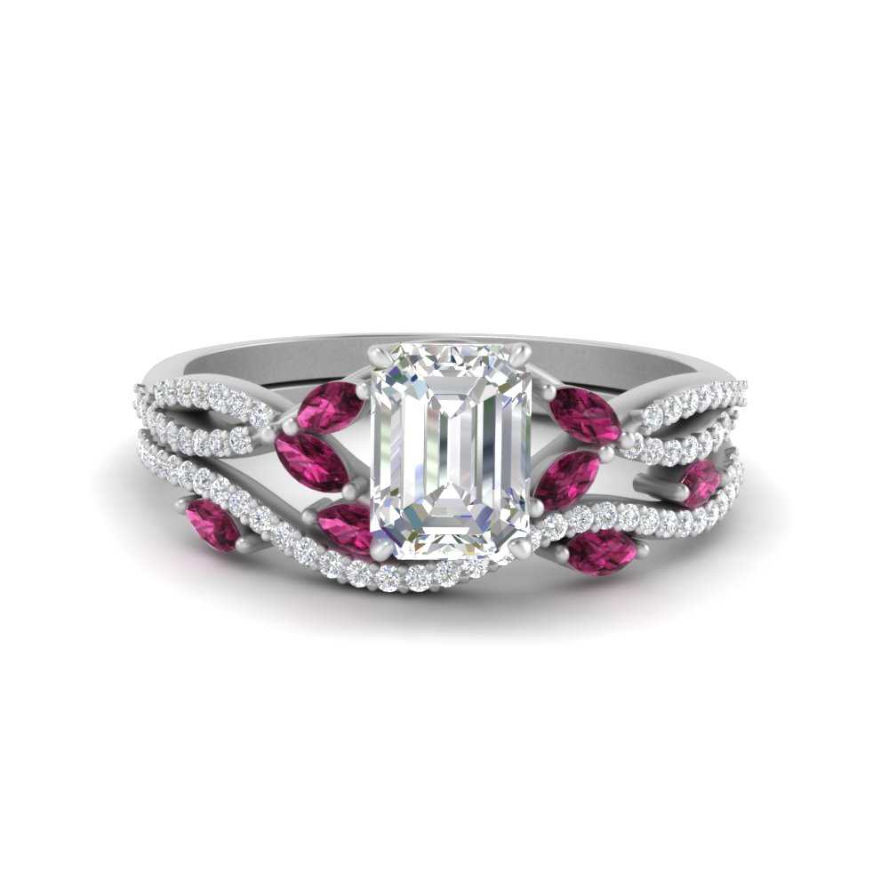 emerald-cut-twisted-vine-luxury-pink-sapphire-bridal-ring-set-in-white-gold-FDENR3211EMGSADRPIANGLE3-NL-WG