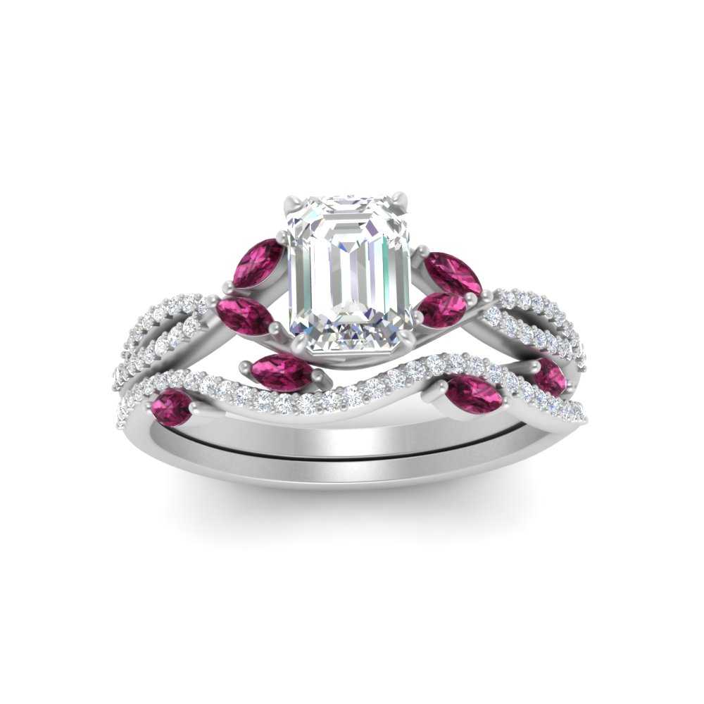 emerald-cut-twisted-vine-luxury-pink-sapphire-bridal-ring-set-in-white-gold-FDENR3211EMGSADRPIANGLE3-NL-WG