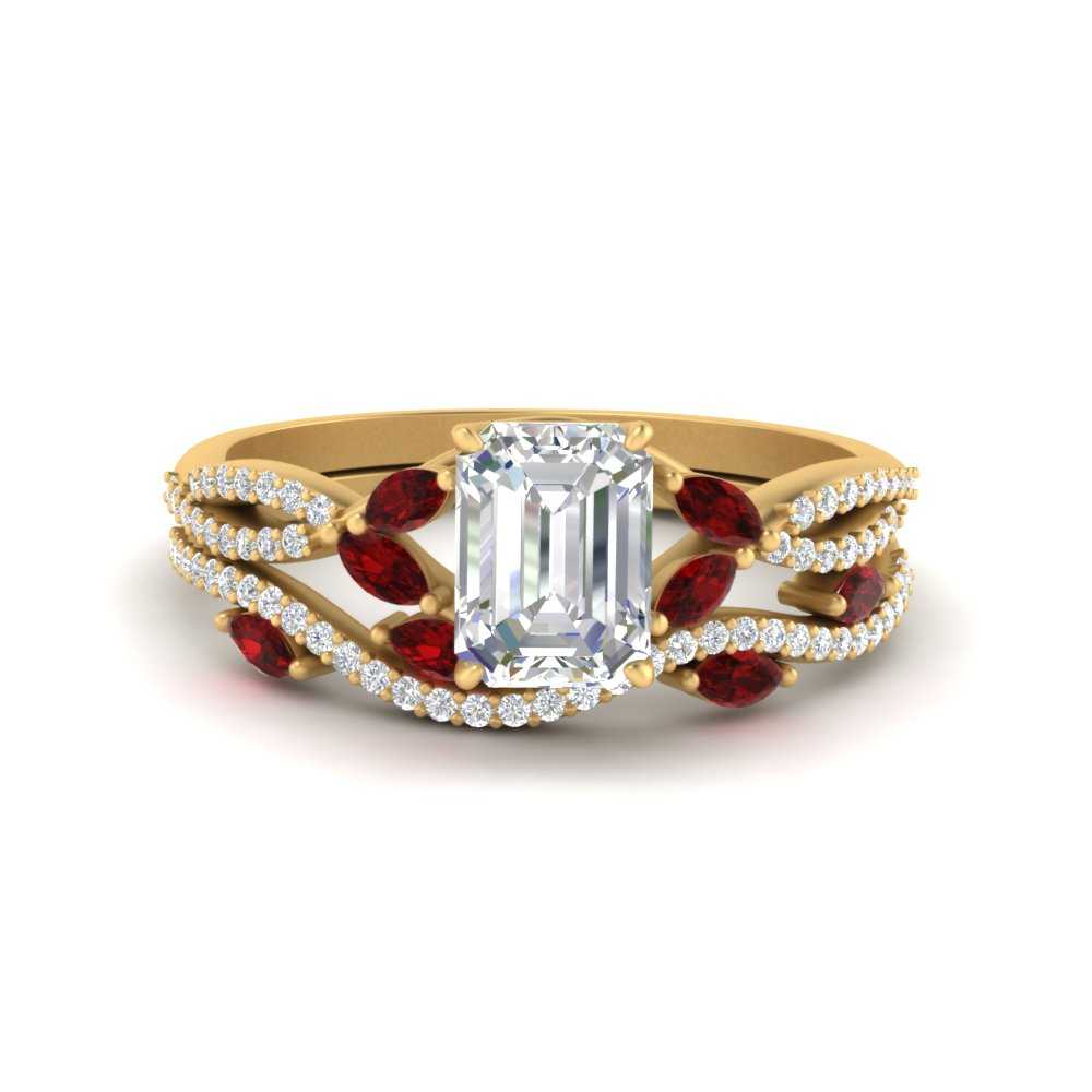 emerald-cut-twisted-vine-luxury-ruby-bridal-ring-set-in-yellow-gold-FDENR3211EMGRUDRANGLE3-NL-YG