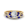 Load image into Gallery viewer, emerald-cut-twisted-vine-luxury-sapphire-bridal-ring-set-in-yellow-gold-FDENR3211EMGSABLANGLE3-NL-YG